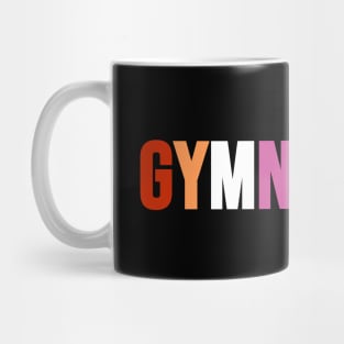 GYMNASTICS (Lesbian flag colors) Mug